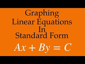 Standard Form of a Linear Function
