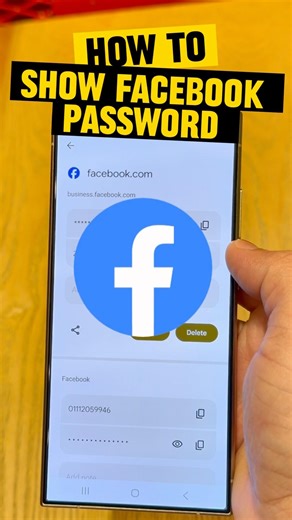 how to Show Facebook password #techload
