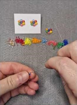 DIY Rainbow Style Flower Miyuki Stud Earrings 🌈✨ Easy Tutorial for Beginners