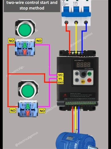 VFD Drive Two Wire Control Wiring Method Explained