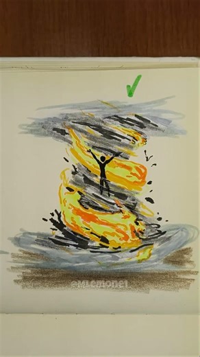 How to Draw Stickman (with a Fire Tornado) #art #drawing #howtodraw #stickman #shorts