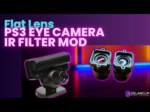 PS3 Eye Camera FLAT LENS IR filter removal for Head Tracking. Delanclip with Opentrack!
