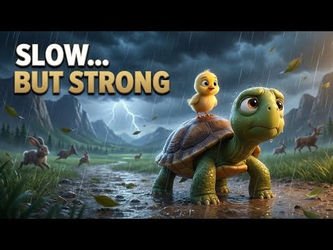 The Slow Turtle Who Never Gave Up | Inspirational Moral Story | Simple English Story