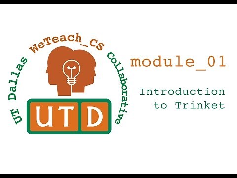 Module 1: Introduction to Trinket.io