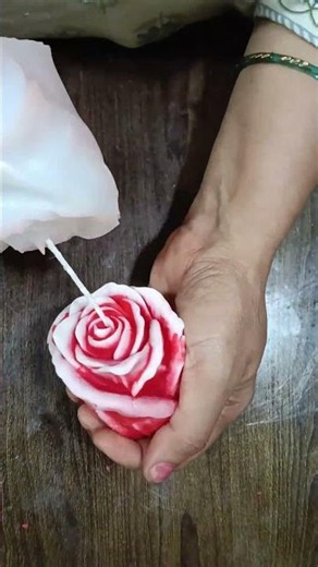 🌹Level Up Your Decor Game with a DIY Rose Flower Candle