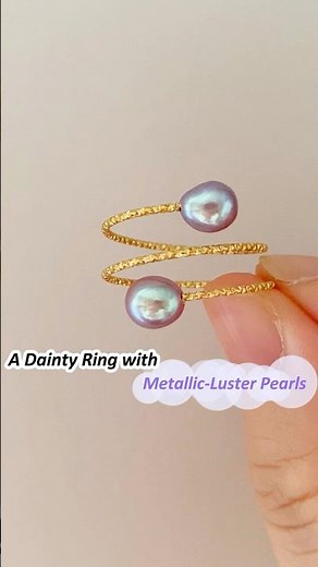 Ever seen “mini Tahitian” peacock pearls? (100% freshwater!)