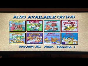 Arthur: Arthur Goes To Hollywood DVD Menu Walkthrough 2003