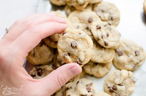 Mini Chocolate Chip Cookies - Cooking With Karli