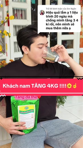 Trả lời @Em Ngân Tằng tăng!!!🎉 Mấy anh nam lên cân tới đâu rồi ? #tangcan #tangcanantoan #goclamdep #xuhuong #viral
