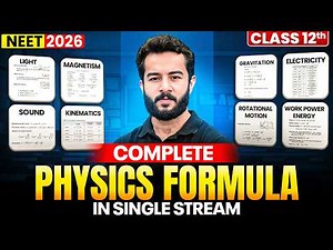 Class 12 Physics Formulas in One Shot 🔥 | NEET 2027 | Subrat Sir LIVE