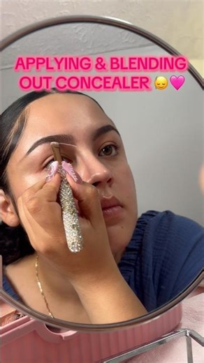 Applying and blending out eyebrow concealer 🙂‍↕️🫶 #concealerhacks #eyebrowtutorial