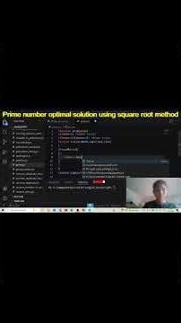 Prime Number Optimization: The Square Root Trick! work for all languages ⚡ #shorts#JavaScript
