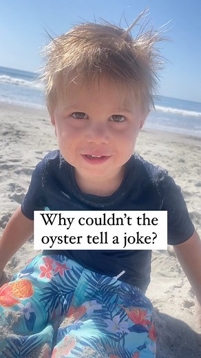 A little pearl of toddler wisdom for you.. #dadjokes #toddlerjokes #kidsarefunny #clams #beachlife | The Stevens Circus
