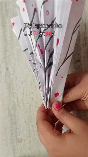DIY Japanese Hand Fan ✨ Easy Paper Craft for Beginners #diy