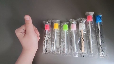 Oral Care Swabs Disposable- Blue 100 Counts