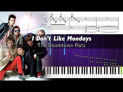 The Boomtown Rats - I Don't Like Mondays - ACCURATE Piano Tutorial + SHEETS