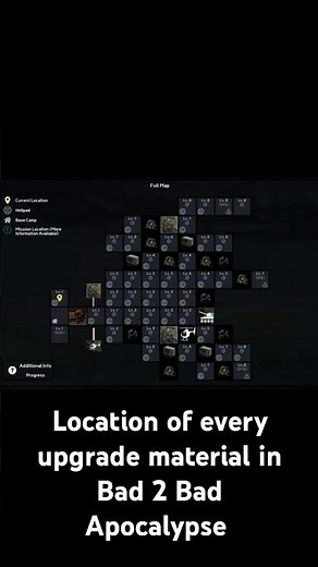 Location of every upgrade material in Bad 2 Bad Apocalypse #military #livegaming #survivalgames