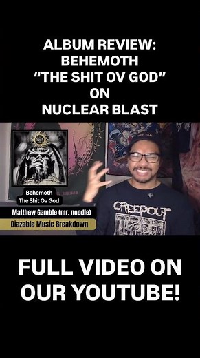 Behemoth “The Shit Ov God” Review | Extreme Blackened Death Metal from Poland