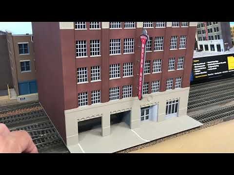 Walthers Cornerstone Parking Garage in HO Scale.