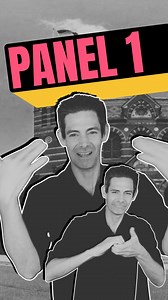 Watch to learn more about Deaf Film Festival Alliance! VD: Reporter G stands in front of a gray background with the words “Deaf Film Festival Alliance” displayed. | DeafWay Festival