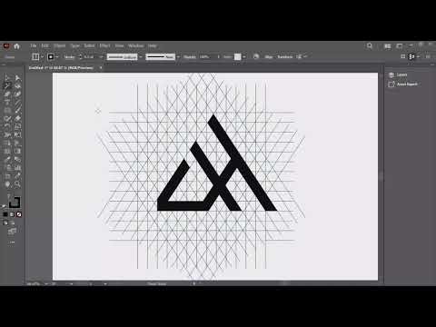 How to create monogram logo in adobe illustrator JH monogram logo professional and brand logo
