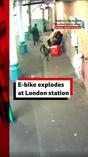 E-bike and e-scooter fires are the fastest growing fire risk in London: statistics indicate there have been at least 40 this year. #EBike #EScooter #London #Sutton #Fire #Explosion #RushHour #TrainStation #BBCNews