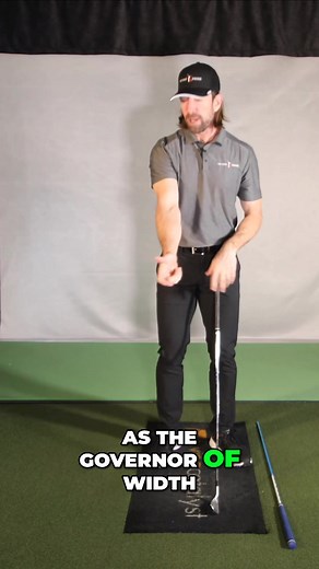 Which arm should you feel more of in your backswing? If you struggle to make a full turn, it is often because you are overusing the trail arm. Keep the trail arm straight to make a wide backswing. #backswing #golfswing #golftips #golfcoach #golflife | RotarySwing.com