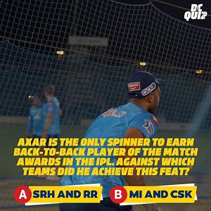 #DCQuiz 💙 Stand a chance to win exciting DC Merchandise by answering this simple question on Akshar Patel from IPL 2021 🤩🎁 #YehHaiNayiDilli | Delhi Capitals