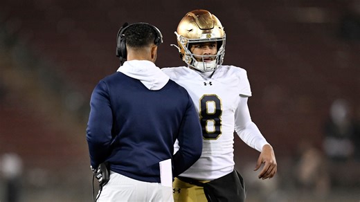 Video of Marcus Freeman telling Kenny Minchey he lost the QB1 battle going viral and rightfully so