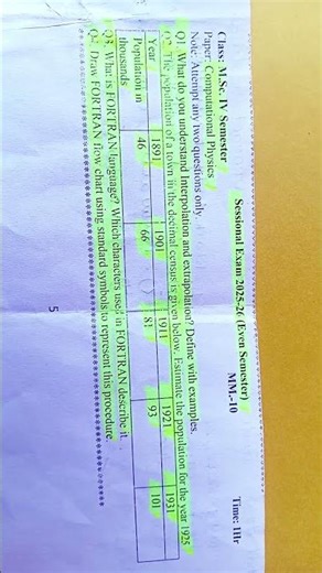 computational physics M.Sc.4th sem paper #exam #physics