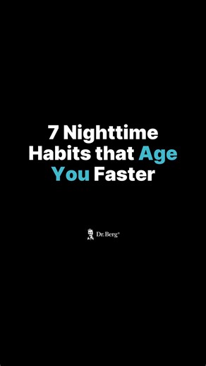 These 7 dangerous nighttime habits can ruin your sleep and wreak havoc on your health. Find out more about why these habits age you faster: https://drbrg.co/4q9oXbd I post new health content every day. Follow so you don’t miss it! | Dr. Eric Berg