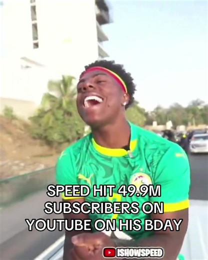 IShowSpeed Celebrates 50 Million YouTube Subscribers