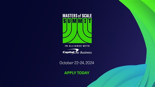 Masters of Scale Summit is coming back to San Francisco this October 22-24! Apply today to join the preeminent event for leaders of the world's fastest-scaling, future-facing companies to build bridges, forge solutions, and lead change that will shape the future of work: https://hubs.la/Q02qjh_W0 Masters of Scale Summit is presented in alliance with Capital One Business. #leadership #businessleader #entrepreneur #ceo #thoughtleader | Masters of Scale