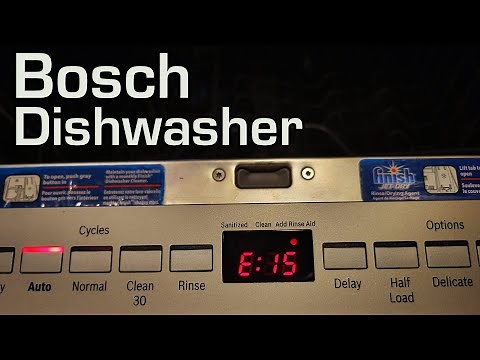 Bosch Dishwasher E15 Code