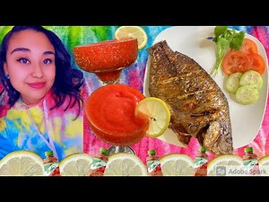 Air Fryer Tilapia + Strawberry Lemonade Tajin Margarita Recipe | ALL KETO FRIENDLY!