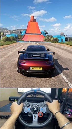 Crazy Porsche Stunt Parking in Forza Horizon 5! 😱 #Shorts #ForzaHorizon5 #Drift #هجوله #driften