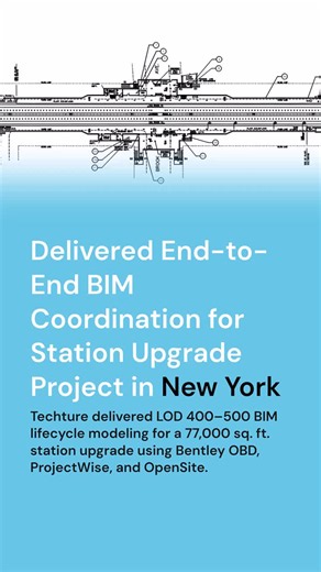 Techture Delivers BIM Coordination for 77,000 sq. ft. NY Station Upgrade | Techture posted on the topic | LinkedIn
