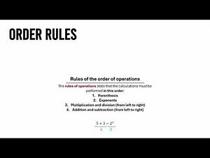 Order Rules | Arithmetic #53