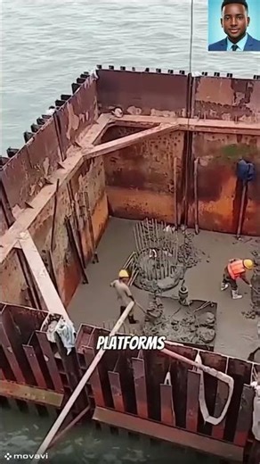 Bridge Foundations Built with Cofferdams