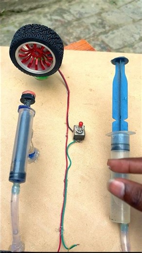 Hydraulic Brake Working Model | DIY Science Project
