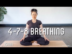 Calming 4-7-8 breathing practice to soothe the nervous system | gentle movement | 15 min pranayama