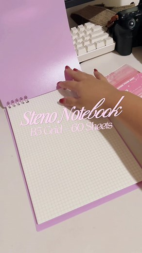 aesthetic note taking must have 💗✨ #notebook #gridnotebook #schoolsupplies #notetaking #journaling