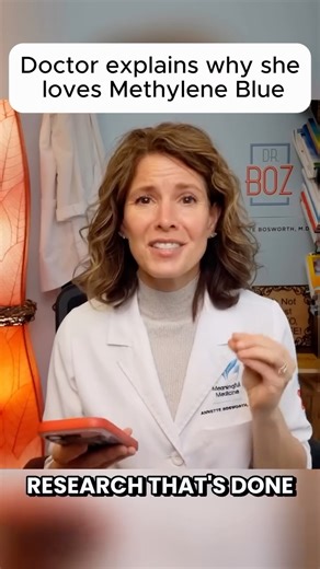 Nutricel® on Instagram: "Doctor Annette Bosworth talks about why Methylene Blue is a top tier supplement. #methyleneblue #nutricel #blueboost #methylenebluecapsules #methylenebluetherapy"