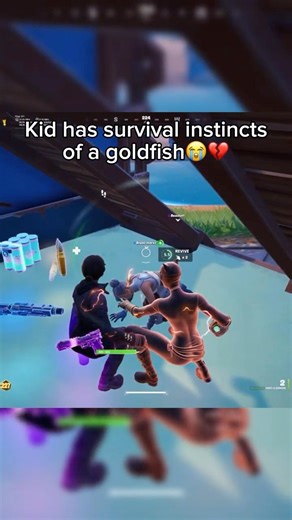 Kid Has Survival Instincts Of A Goldfish😭 #fortnite #fypシ #fortniteclips #funny #zerobuild