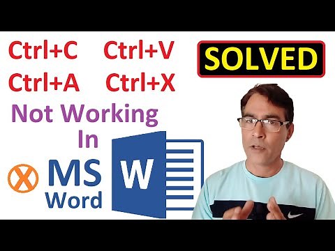 Keyboard shortcuts not working in Word like Ctrl+A, Ctrl+C, Ctrl+X etc. NOT working, How to Fix