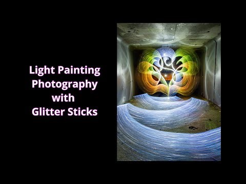 Light Painting Photography with Glitter Sticks