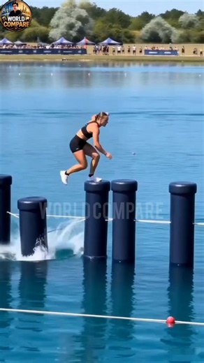 😱 She Made The Impossible Jump! Would You Risk This? #shorts