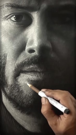 Freehand Keanu Reeves portrait: Stunning John Wick artwork with lifelike details