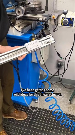 Turning a Linear Actuator into a Drawing Machine I’ve been getting some wild ideas for this linear actuator… so I decided to try one. I built a quick configuration that lets the actuator hold a pen and draw on paper. The result? A perfectly straight line — a simple but satisfying demonstration of precise linear motion. Sometimes the simplest tests are the best way to show what a system can do. What should I try next? #LinearMotion #AutomationEngineering #MachineDesign #EngineeringProjects