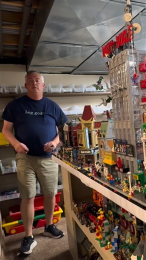 First change to our LEGO city layout: showcasing Arkham #lego #legoreels #legobuild #legocity | HOF Builder